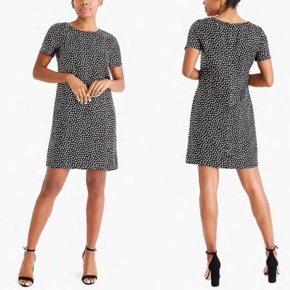 J.Crew 💛 Gold Heart Little Black Dress XS - Picture 2 of 10